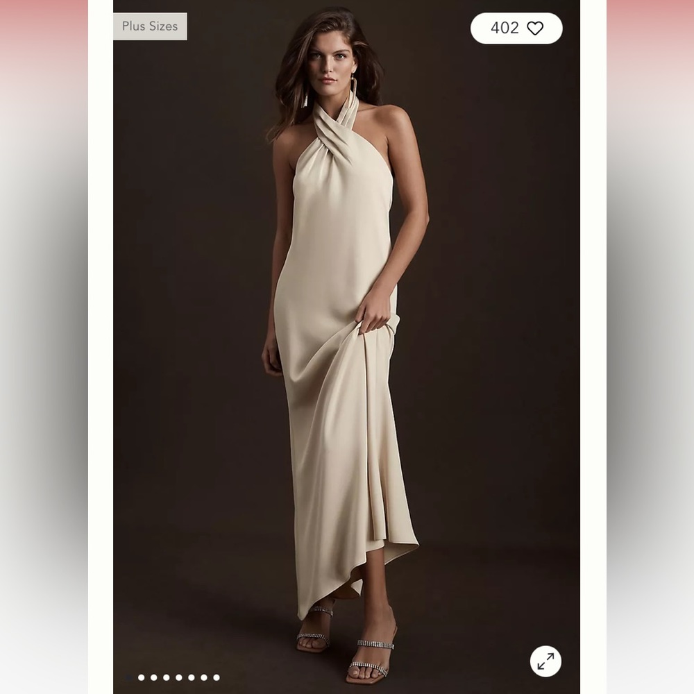 BHLDN champagne bridesmaid dress